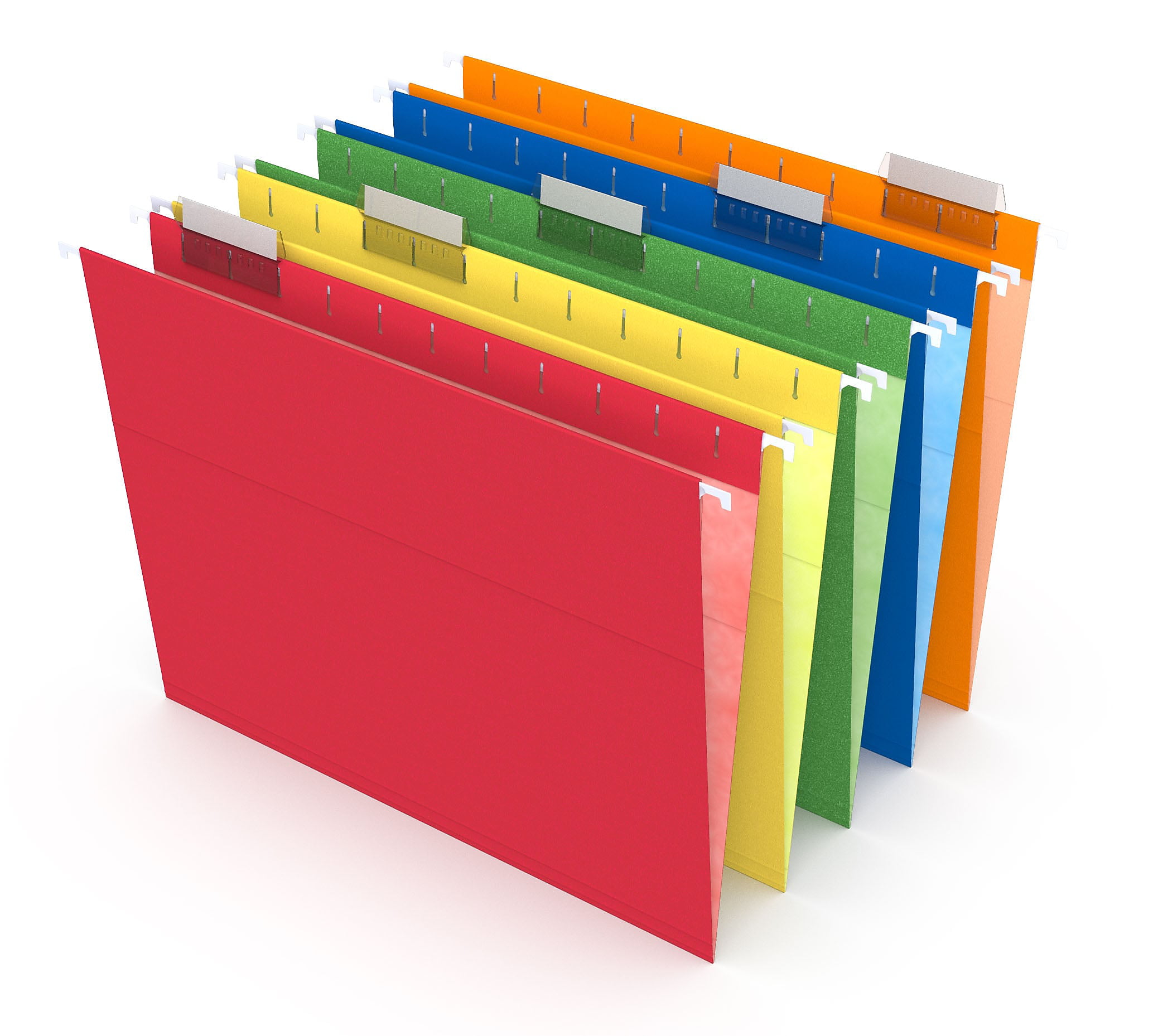 224519 Staples Colored File Folders 1/3-Cut Tab Letter Size Red 100/Box 