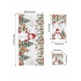 thumbnail image 4 of Grey Christmas Bath Towels for Bathroom Set,Luxury Microfiber Towels Gifts for Women,Quick Dry Beach Hand Hair Face Towel and Dish Washcloth,Snowman Xmas Tree Elk Poinsettia Eucalyptus Towels+Set, 4 of 7