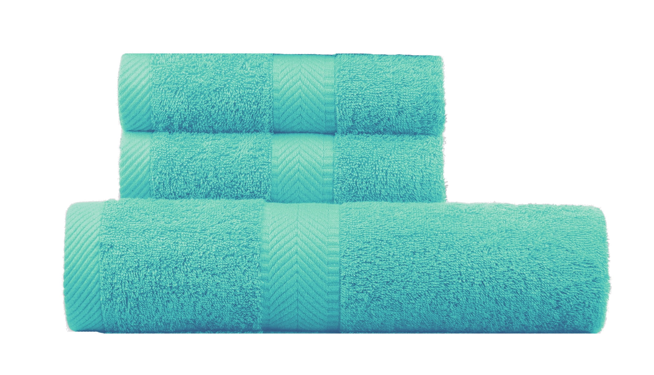 Cotton Towel Bath, Shower, Set of 3, Nautical Teal - Walmart.com - Walmart.com