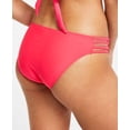thumbnail image 2 of Salt + Cove Women's Juniors' Strappy Hipster Bikini Bottoms Pink Size M, 2 of 3