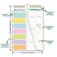 thumbnail image 5 of Tear Resistant Weekly Diet Organizers Notebook Reusable Meal Planning Pad With Reinforced Coils Compacts Vertical Design, 5 of 19