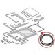 thumbnail image 2 of Car Sunroof Rubber Seal For W124 -1995 W201 1983-1993 W202 1993-2001 W203 2000-2011 A1247800298, 2 of 5