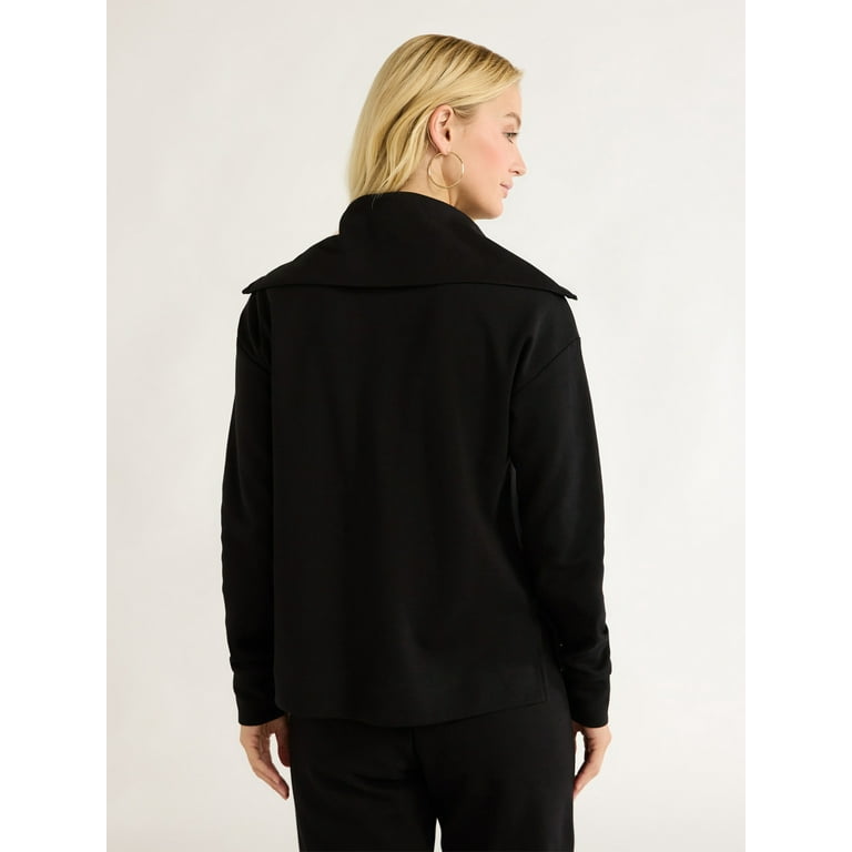 Free Assembly Women's Half Zip Pullover Sweatshirt, Sizes XS Free Assembly Women's Half Zip Pullover Sweatshirt, Sizes XS
