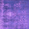 thumbnail image 1 of Ahgly Company Indoor Square Persian Purple Bohemian Area Rugs, 4' Square, 1 of 4