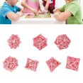 thumbnail image 4 of Dados de metal ANGGREK juego de Dados de latón Alta dureza Hueco 7PCS para juegos de rol, 4 of 8