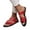 Red, variant on Latrodar Shower Slippers for Women Vintage Comfort Breathable Women's Slide Sandals Summer EVA Soft Shower Shoes Slides BOHO Knitted Beach Slide Sandals Outdoor Flat Heel Breathable Slippers for Lady