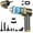 Silver Gold, variant on Car Vacuum Portable Cordless - Handheld Vacuum Cleaner with 16000PA Strong Suction, 7-in-1 Air Duster/Blower, Rechargeable Mini Vacuum with Long Battery, Multi-Nozzles for Car,Home, Office, Pet