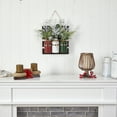 thumbnail image 5 of Nearly Natural 17" Holiday Assorted Pine Hanging Three Piece Mason Jar Artificial Flower Arrangement, 5 of 5