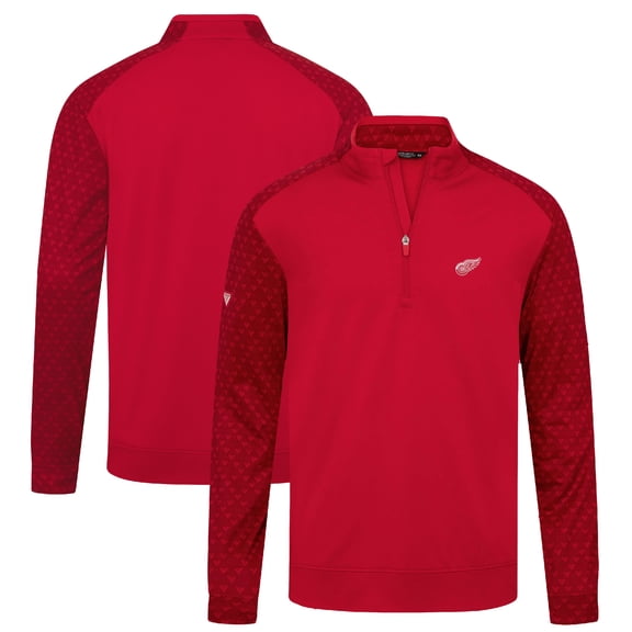 Men's Levelwear Red Detroit Red Wings Aztec Insignia Core Quarter-Zip Pullover Top