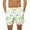 White, variant on LYEAA Swimming Men Shorts Elastic Waist Summer Beach Big Men's Trunks Hawaiian Colorful Pineapple Printed Surfing Board Shorts Casual Sports Trendy Comfortable Swimwear with Pockets White L
