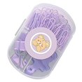 thumbnail image 3 of Paper Clips Set Sturdy Box Packed Light Cute Portable Multi Purpose Office Clips Set for Family School Business Purple, 3 of 3
