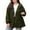 Army Green, variant on hotojiny Women Plus Size Rain Jacket Lightweight Waterproof Full Zip Raincoat Outdoor Hooded Windbreaker Trench Coat L-5Xl