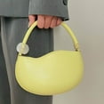 thumbnail image 5 of New niche design pea bag fashion handbag shoulder crossbody bag - yellow, 5 of 5