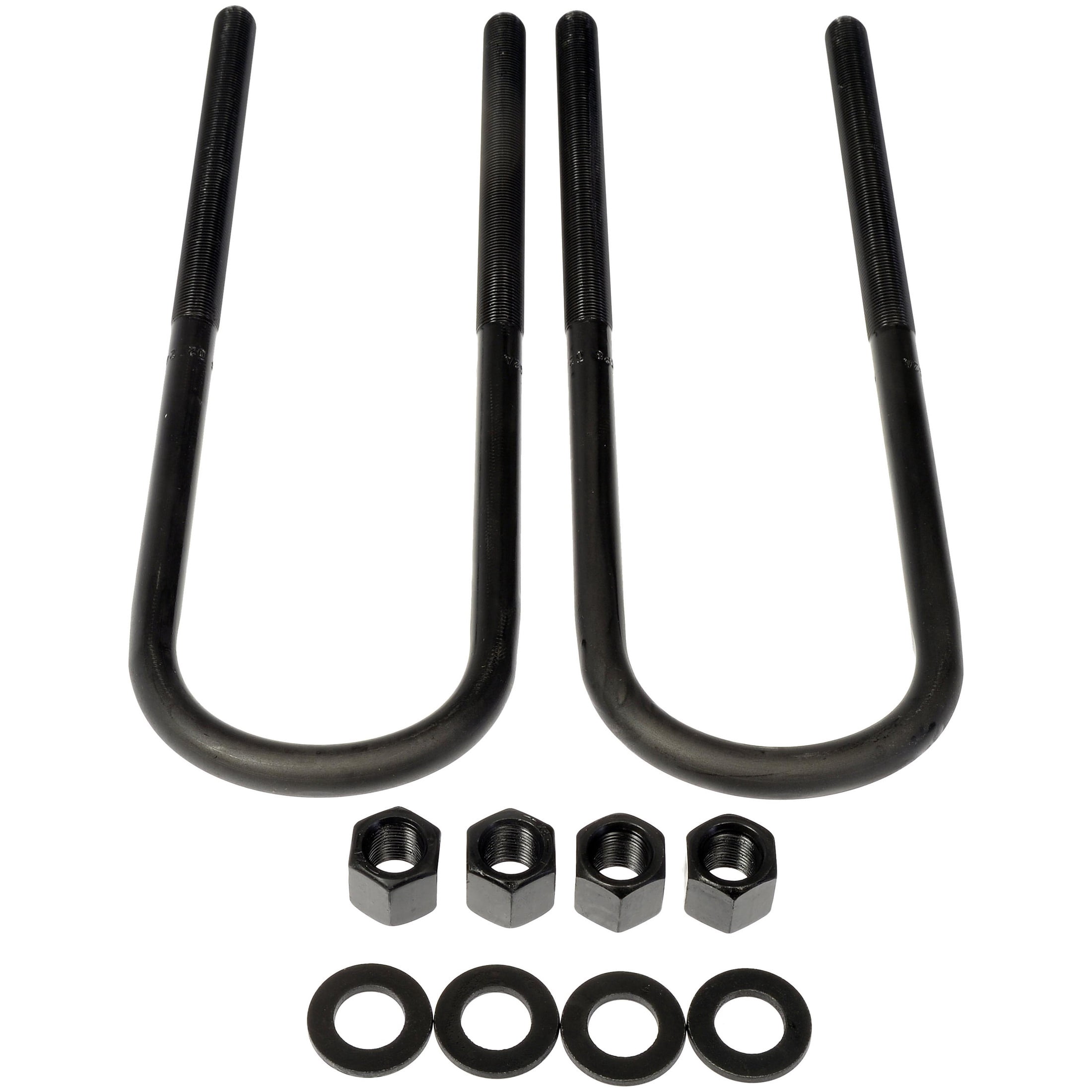 Dorman 929-808 Rear Leaf Spring Axle U-Bolt Kit for Specific Ford Models, Semi-Gloss Black