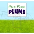 thumbnail image 1 of Farm Fresh Plums (18" x 24") Yard Sign, Includes Metal Step Stake, 1 of 6