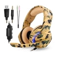 thumbnail image 3 of Auriculares Para Juegos De Pc Auriculares Supraaurales Para Juegos Con Micrófono Luz Led Cancelación De Ruido Y Control De Volumen Monstrate EL011213-00, 3 of 5
