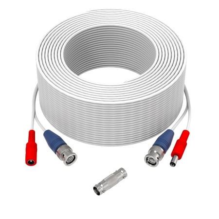 ONN 100′ BNC TO DC CABLE WITH BNC-TO-BNC ADAPTER 1 PACK