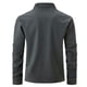 thumbnail image 3 of Blusa y camisa de manga larga con cuello vuelto para hombre, informal, de moda, con media cremallera y bolsillo., 3 of 7