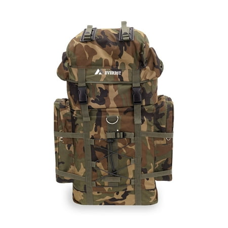 Everest Unisex Woodland Camo Hiking Pack