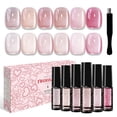 thumbnail image 1 of Set de esmaltes de uñas TWOEIGHT Nude Glitter Cat Eye Gel, 6 unidades, 8 ml, 1 of 7