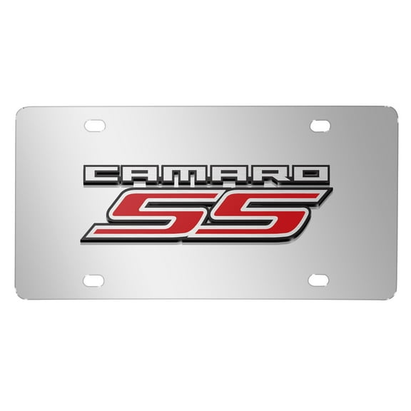 Chevrolet Camaro SS 2010 Mirror Chrome Metal License Plate