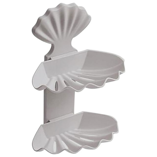 Boovnll Boîte à Savon, Boîte à Savon à Drains Perforés Double Support de Rangement pour Savon, Étui à Savon, Contenant à Savon, Étui à Savon de Voyage