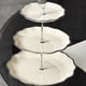 thumbnail image 4 of Bandeja de servir de varios niveles, 1 unidad, platos apilables para aperitivos, 27,5 x 25 x 25 cm, soporte de plástico para postres con asas para reuniones en el salón (plateado)., 4 of 8