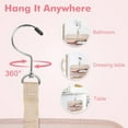 thumbnail image 4 of Hanging Toiletry Organizer for Travel - Waterproof Cosmetic Bag with Multi-Compartment, Portable Makeup Storage for Bathroom, Gym, Camping & Business Trips (Gift Idea), 4 of 8