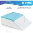Ebung Leg Elevation Pillow Memory Foam, Cooling Gel, Washable Cover