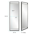 thumbnail image 6 of Tyler Dillon Silver Iron Framed Rectangular Full Length Wall Mirror - 72.5"H x 24"W, 6 of 9
