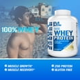 thumbnail image 6 of Protein Powder 25g - Evlution Nutrition 100% Whey Protein Powder 5 LB - No Sugar Added, Low Carb, Gluten Free - EVL Fast Absorbing Vanilla Protein Powder with BCAA and Glutamine, 6 of 9
