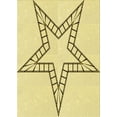 thumbnail image 1 of Ahgly Company Indoor Rectangle Patterned Sun Yellow Area Rugs, 6' x 9', 1 of 6