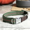 thumbnail image 3 of Vibrant Life Comfort Premium Reflective Dog Collar, Metal Buckle, Olive Green, Extra Small, 3 of 4