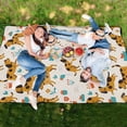 thumbnail image 6 of Extra Large Picnic Beach Blanket Waterproof Sand Proof Portable Outdoor Mat Beagle Dogs and Plants 60x80, 6 of 9