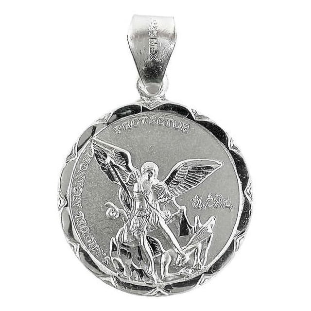 JOYARIS Dije Medalla San Miguel Arcangel Regalo Religion Plata 925 DM-0001236