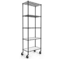 thumbnail image 3 of Ciwapet 22" Wide Heavy Duty Metal Rolling Storage Shelf with 5 Adjustable Rack for Kitchen Bathroom Laundry Room Household Use, 3 of 10