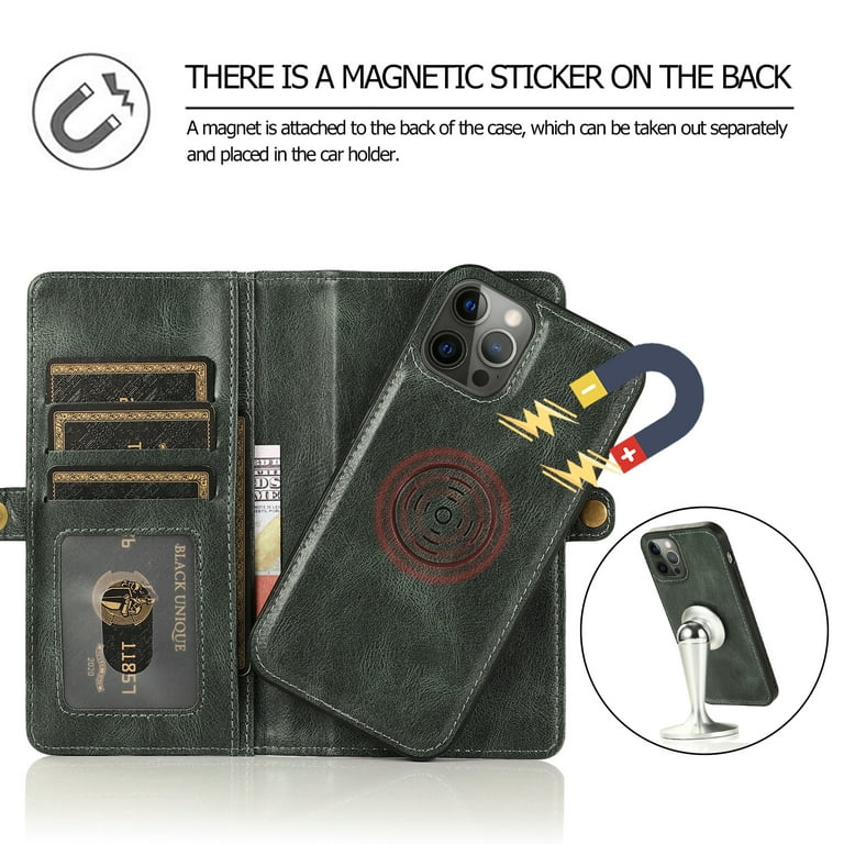 Folio iPhone Case Wallet & Magnetic Detachable Card Holder – Enphold