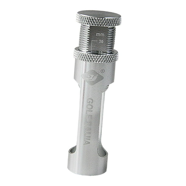Herramienta de altura ajustable para tees de golf, ayuda para entrenamiento de golf al aire libre, aleación de aluminio compacta Gris