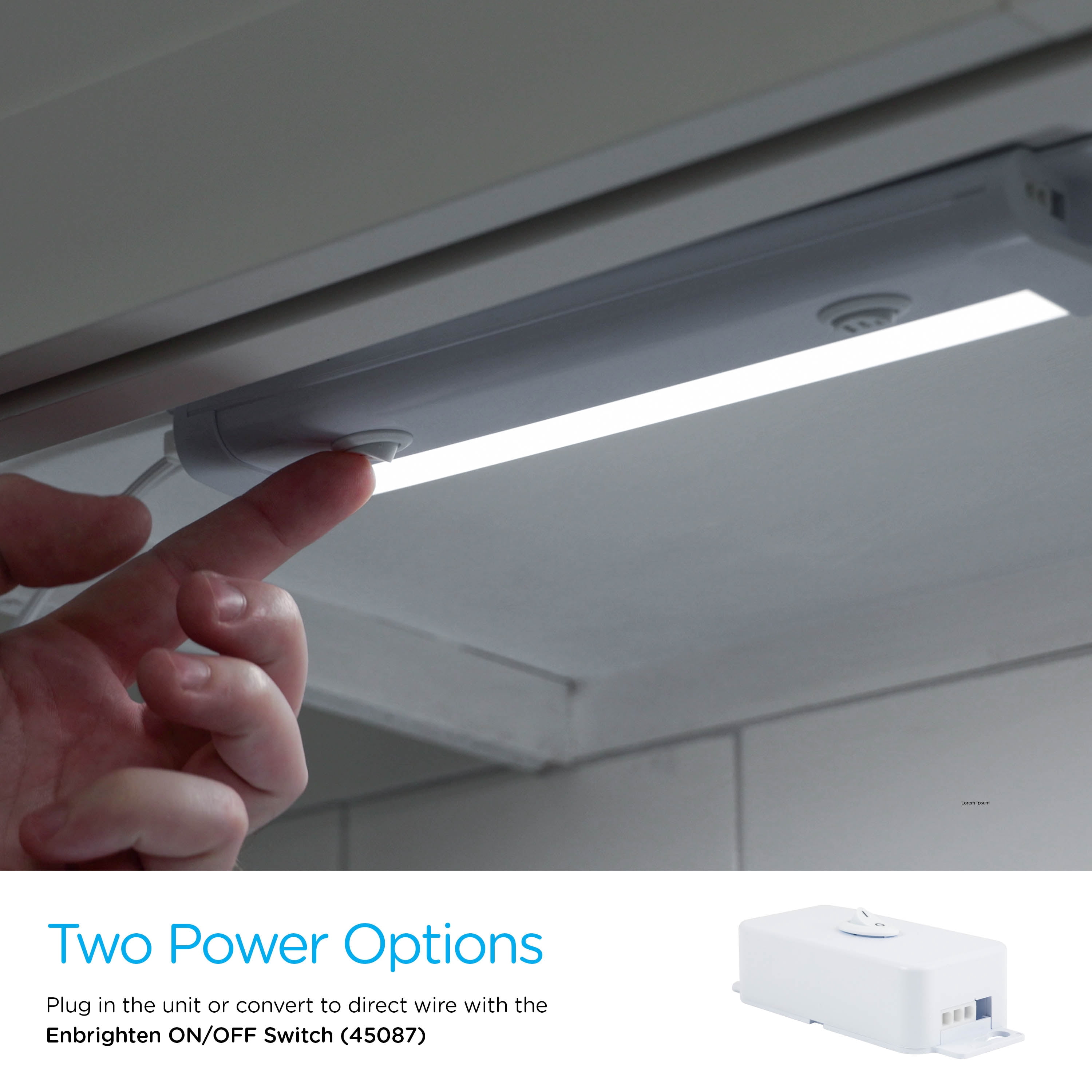 Enbrighten 355 Lumen 10" LED Under Cabinet Light, Linkable