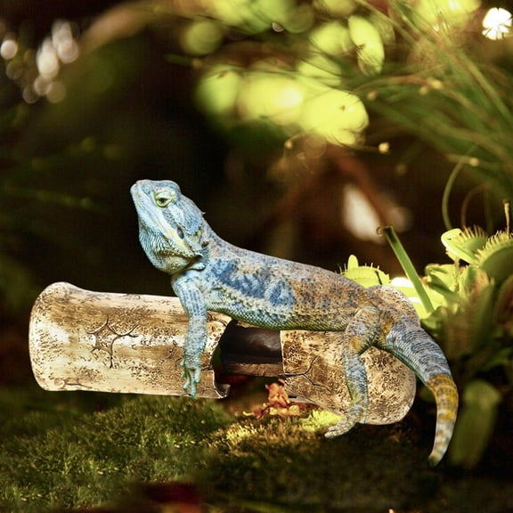 balikha Reptile Rock Hide Cave Terrariums Decorations Landscape Ornament Tortoise Hideout for Amphibians Turtles Small Animals