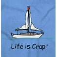 thumbnail image 2 of Boating Sailing No Wind Ironic Funny Men's Graphic T Shirt Tees Brisco Brands X, 2 of 6
