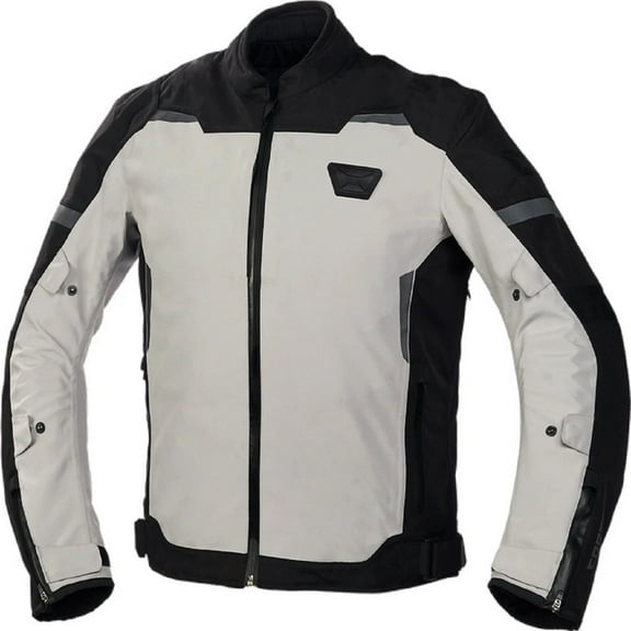Cortech Aero-Tec 2.0 Mens Textile Motorcycle Jacket Silver MD