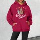 thumbnail image 2 of WILLBEST Sudadera Navideña para Mujer, Estilo Urbano, con Estampado de Letras, Cuello Redondo y Manga Larga Chica​​, 2 of 4