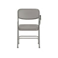 thumbnail image 6 of Flash Furniture Ralph Premium Steel Adult Folding Chair with Right Handed Tablet Arm, Gray, 6 of 11