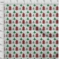 thumbnail image 3 of oneOone Silk Tabby White Fabric Merry Christmas Diy Clothing Quilting Fabric Print Fabric By Yard 42 Inch Wide-1MM, 3 of 4