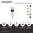 thumbnail image 3 of Kingston Brass KB8106 Modern Push Pop-Up Drain with Overflow - Polished Nickel, 3 of 3