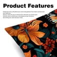 thumbnail image 2 of Flower Butterfly Set of 2 Velvet Throw Pillow Covers with Unique Patterns in 16x16, 18x18, 20x20 Inches for Throw Pillow Inserts for Various Occasions, 2 of 6