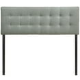 thumbnail image 3 of Modern Fabric Upholstered Full Panel Headboard in Gray, 3 of 7