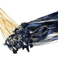 thumbnail image 4 of Uxcell Ribbon Fairy Wands Silk Stick Streamer with Bells 24 Pack(Navy Blue, Grey), 4 of 6