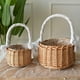 thumbnail image 4 of 2x Cesta de almacenamiento Macarena canasta de almacenamiento tejida de ratán natural Decoración, 4 of 8